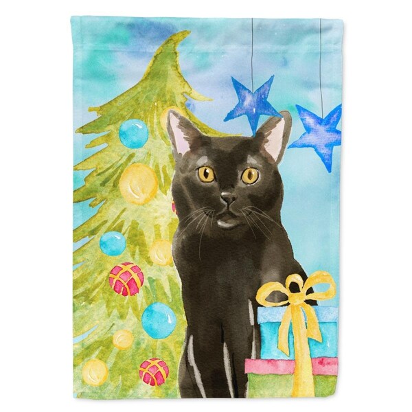 Carolines Treasures Bombay Christmas Presents Flag Canvas House Size - CK3122CHF