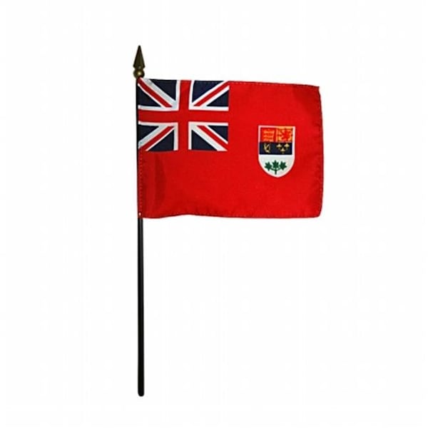 Annin Flagmakers Annin Flagmakers 220046 4 x 6 in. Eb Canada Red Ensign Mounted - 12 Pack - 220046