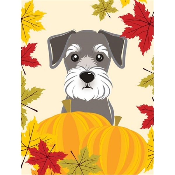 Patioplus Schnauzer Thanksgiving Flag Garden - PA254210