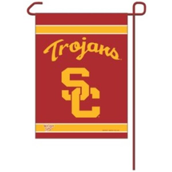 Caseys USC Trojans Flag 12x18 Garden Style 2 Sided - 3208523248