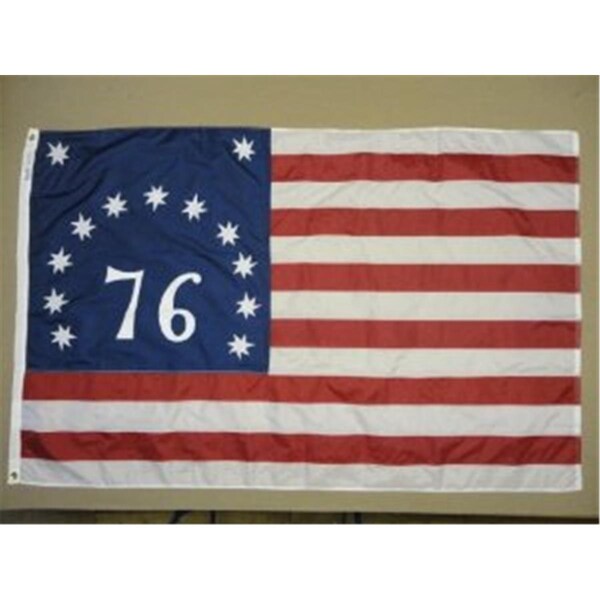 Ss Collectibles 4 ft. X 6 ft. Nyl-Glo Bennington Flag- Sewn - SS3329624
