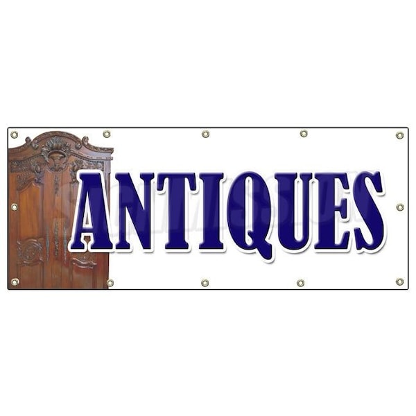 Signmission ANTIQUES BANNER SIGN antique shop dealer signs collectibles furniture - B-120 ANTIQUES