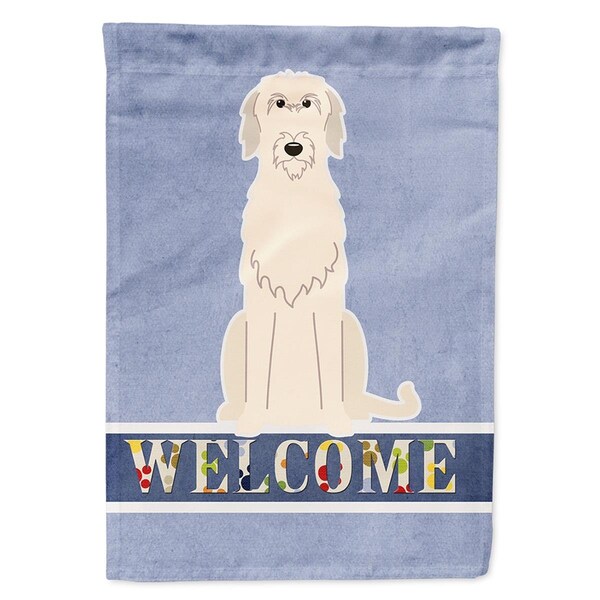 Patioplus Irish Wolfhound Welcome Flag Canvas House Size - PA3402223