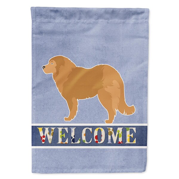 Patioplus Caucasian Shepherd Dog Welcome Garden Size Flag - PA3396431