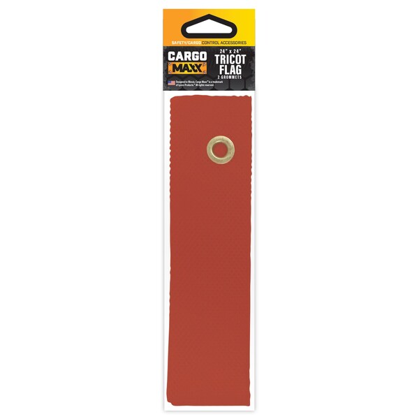 Cargo Maxx Tricot Red Flag 24x24 w/2 grommets - 122-10027