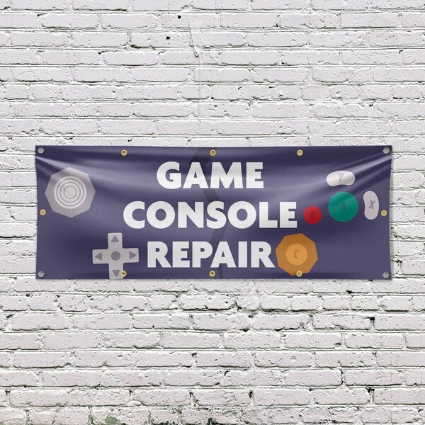 Signmission Game Console Repair, 48 Inch x 120 Inch, Vinyl Banner - B-120-30667