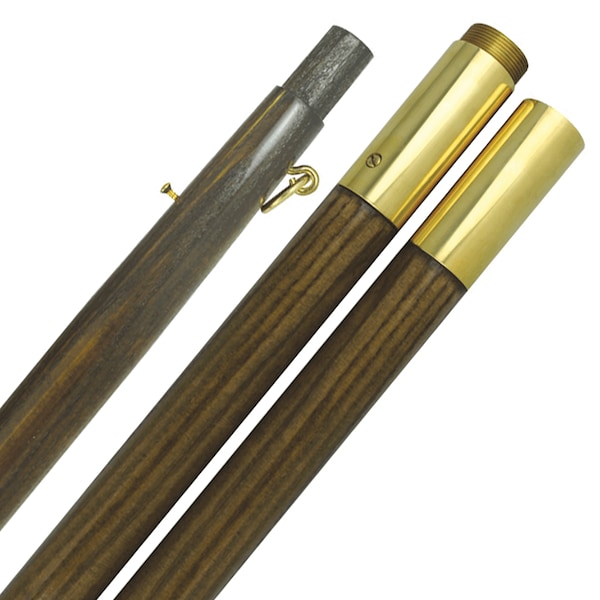 Global Flags Unlimited Oak Finished Indoor Parade Pole - 8'x1.25" - 203785