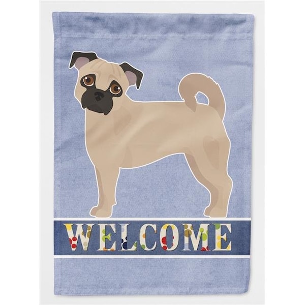 Carolines Treasures Carolines Treasures CK3727CHF Fawn Chug Welcome Flag Canvas House Size - CK3727CHF