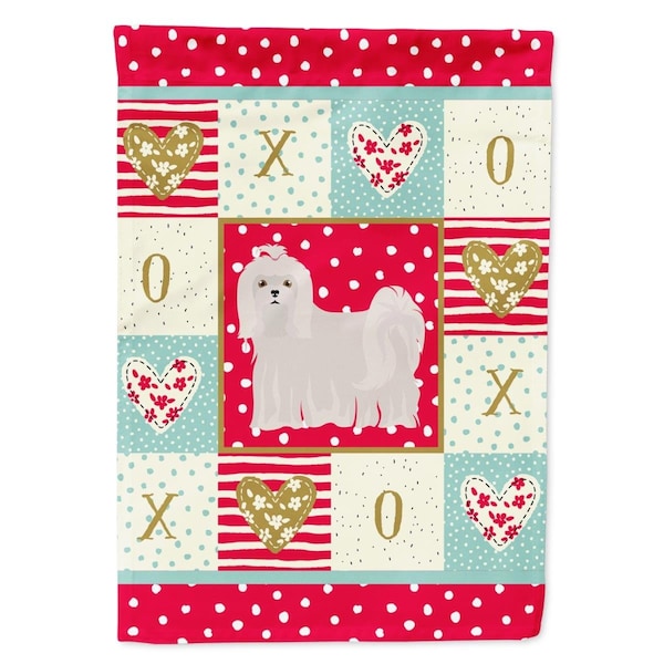 Carolines Treasures 11 x 0.01 x 15 in. Maltese Love Garden Flag - CK5861GF