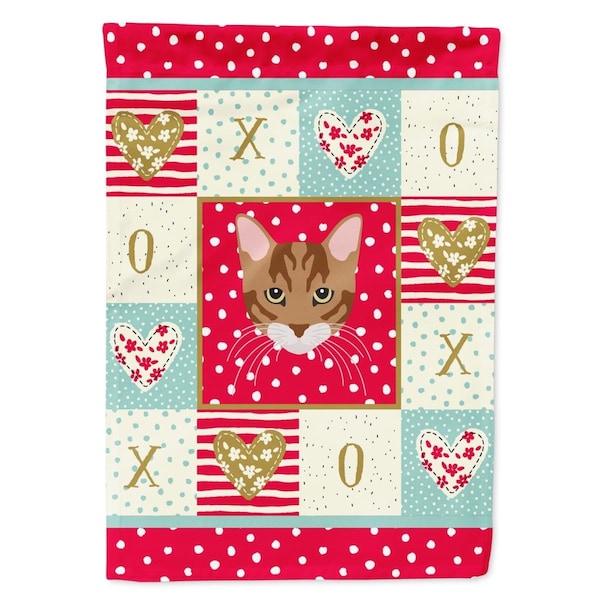Carolines Treasures 28 x 0.01 x 40 in. Toyger Cat Flag Canvas House Size - CK5174CHF