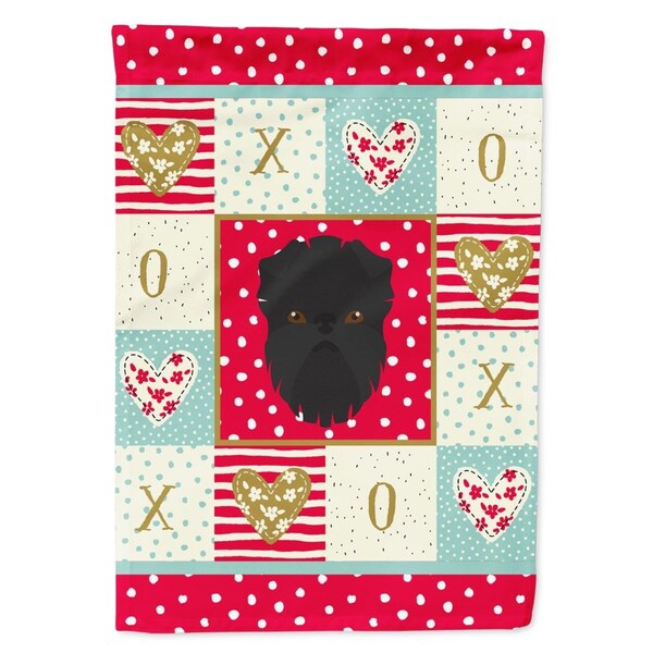 Carolines Treasures 28 x 0.01 x 40 in. Affenpinscher Flag Canvas House Size - CK5180CHF