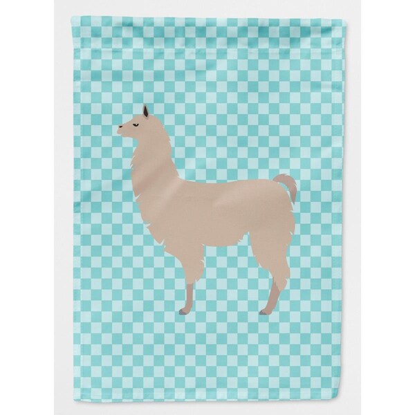 Patioplus Llama Blue Check Flag Canvas House - PA2551221