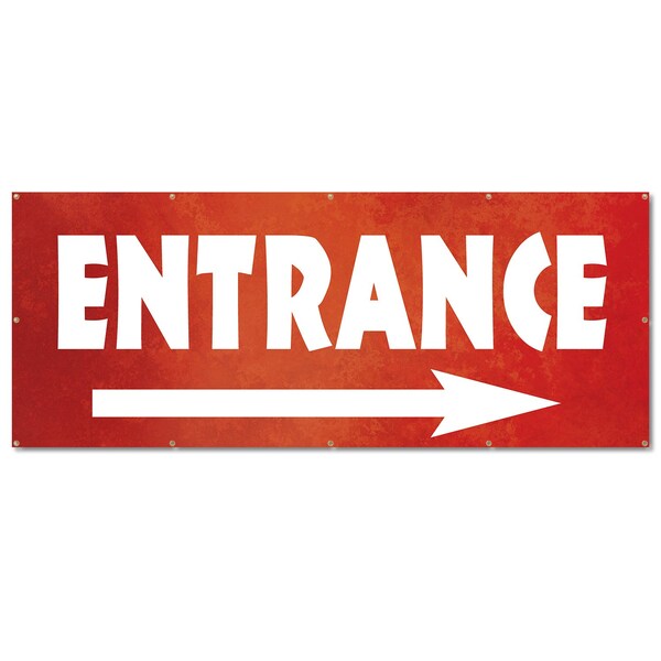 Signmission Entrance, 48 Inch, Banner - B-120-30372