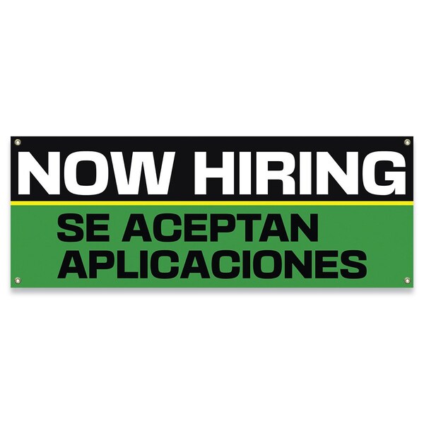 Signmission Now Hiring Se Aceptan Aplicaciones Banner Concession Stand Food Truck Single Sided - B-30115
