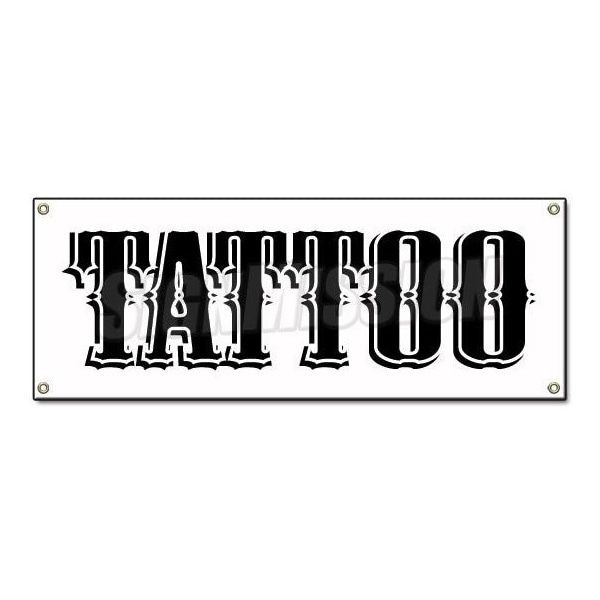 Signmission TATTOO BANNER SIGN shop artist signs gun modification art piercing art - B-TATTOO