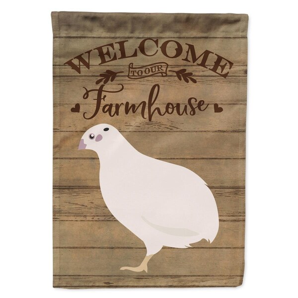 Carolines Treasures Texas Quail Welcome Garden Flag - 11 x 0.01 x 15 in. - CK6901GF