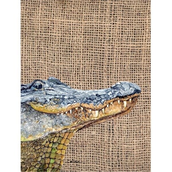 Carolines Treasures Carolines Treasures 8733CHF Alligator Canvas Flag - House Size; 28 x 40 in. - 8733CHF