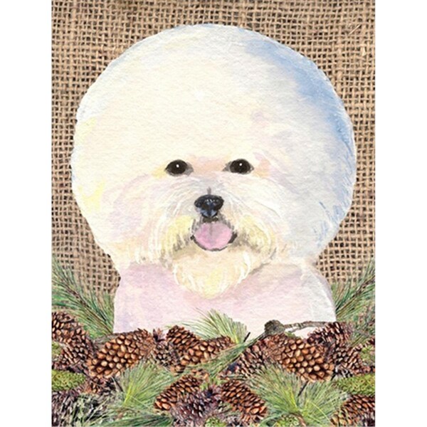 Carolines Treasures 28 x 40 In. Bichon Frise Flag Canvas- House Size - SS4106CHF
