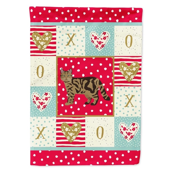 Carolines Treasures 11 x 0.01 x 15 in. Scottish Straight No.2 Cat Love Garden Flag - CK5700GF