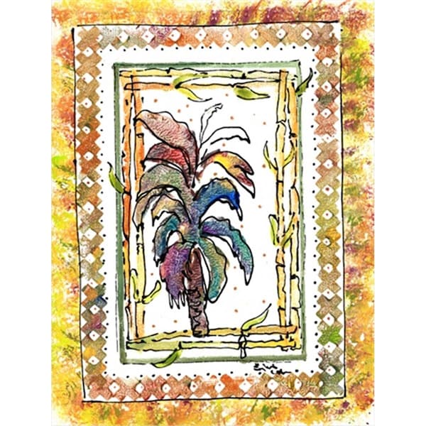 Patioplus Palm Tree Canvas Flag - House Size, 28 x 40 in. - PA2554485