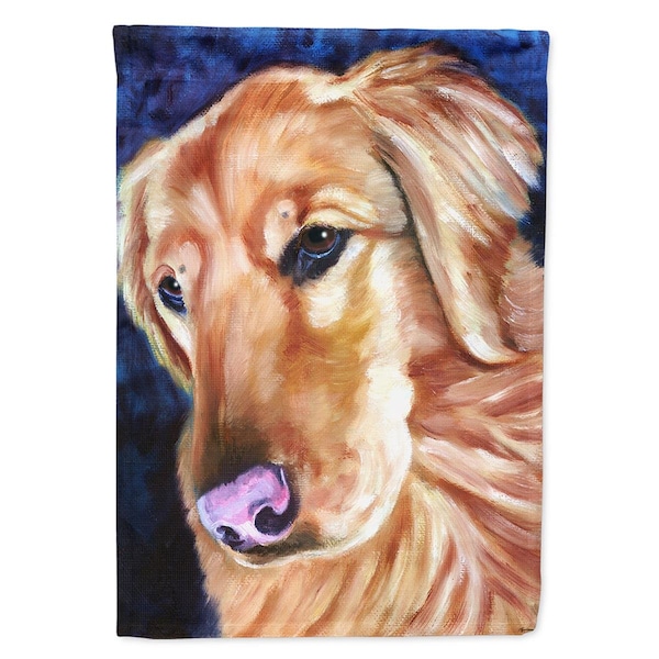Carolines Treasures Golden Retriver Huh Garden Size Flag - 7384GF