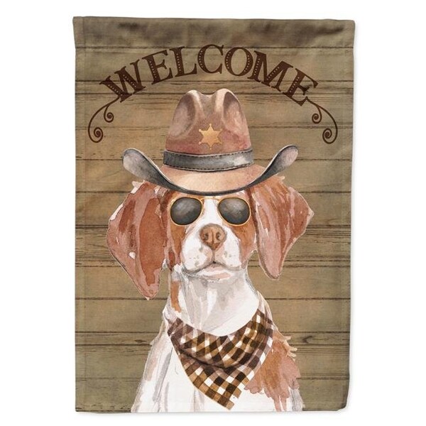 Carolines Treasures Carolines Treasures CK6294GF 11 x 0.01 x 15 in. Brittany Country Dog Flag Garden Size - CK6294GF