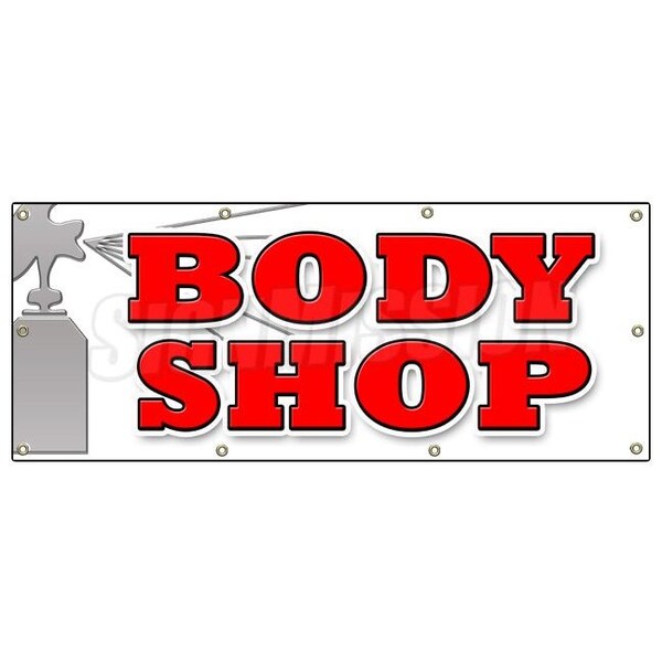 Signmission BODY SHOP BANNER SIGN car auto body shop sign accident repair insurance - B-96 BODY SHOP