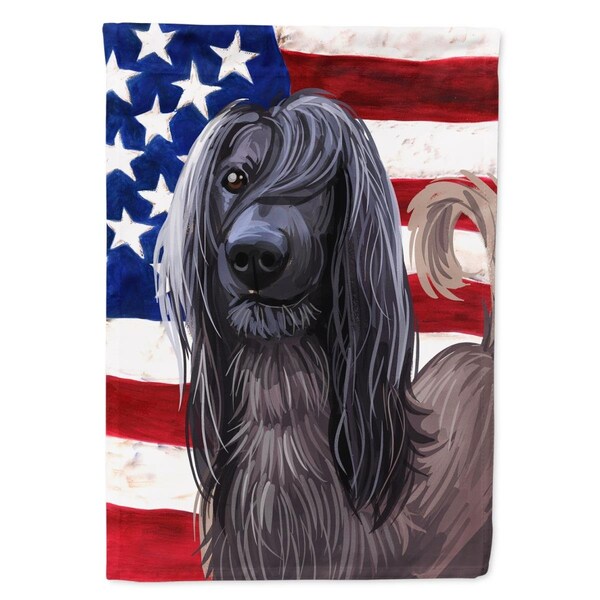 Carolines Treasures Taigan Dog American Garden Flag - 11 x 0.01 x 15 in. - CK6732GF