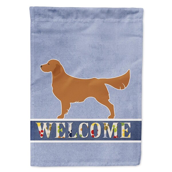 Carolines Treasures Golden Retriever Welcome Flag Canvas House Size - BB5508CHF