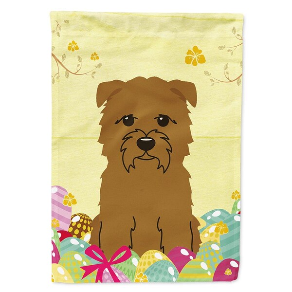 Carolines Treasures Easter Eggs Glen of Imal Tan Garden Size Flag - BB6060GF