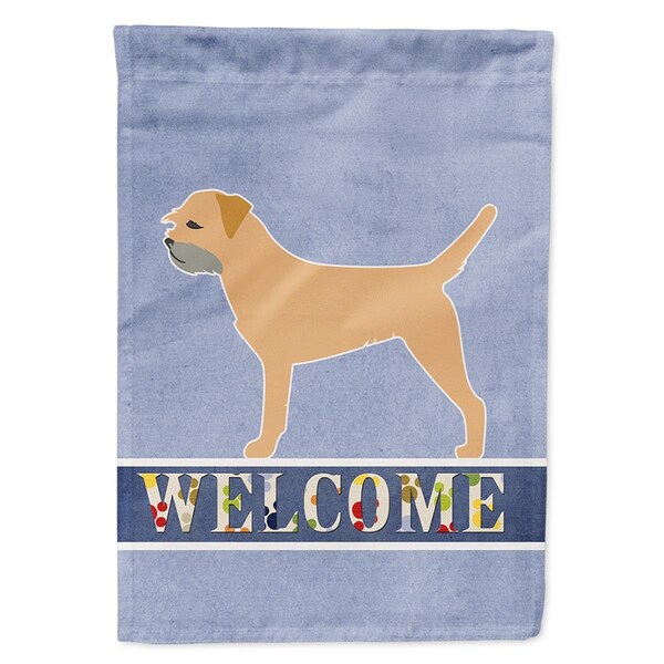 Carolines Treasures Border Terrier Welcome Flag Canvas House Size - BB5493CHF