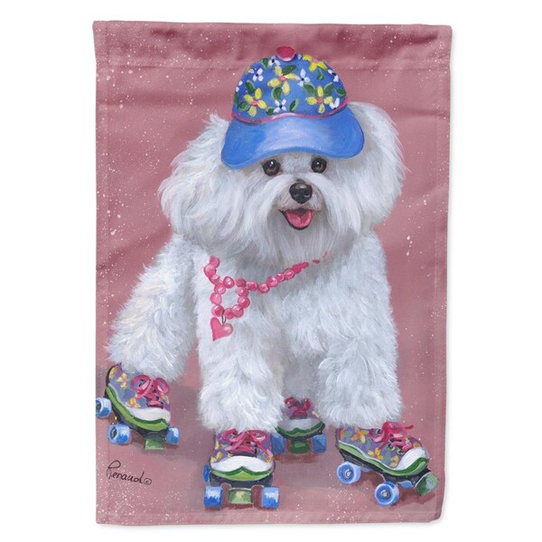 Carolines Treasures 28 x 0.01 x 40 in. Bichon Frise Girls Do It Better Canvas House Flag - PPP3021CHF