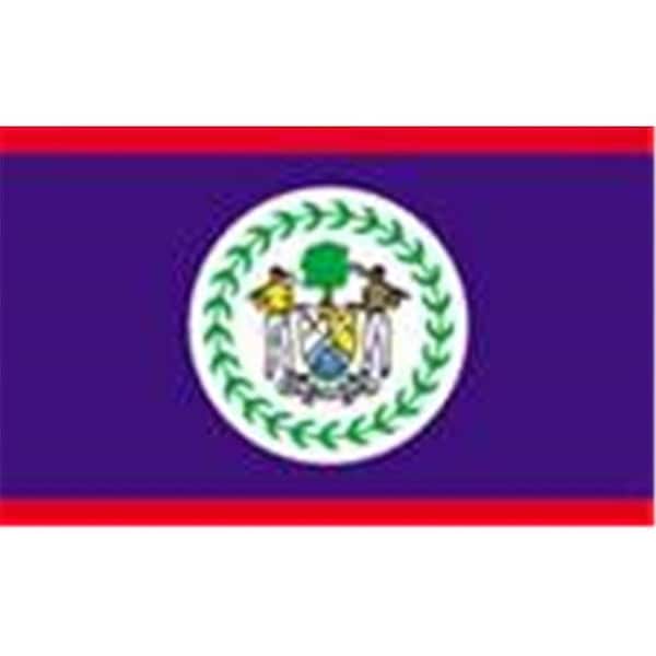 Annin Flagmakers Annin Flagmakers 190582 2 ft. X 3 ft. Nyl-Glo Belize Flag - 190582