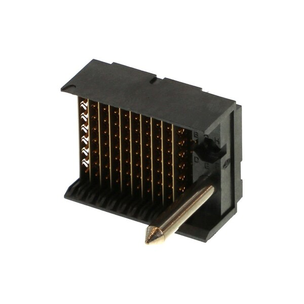 Conector de placa Molex, 90 contactos, 1 fila, macho, recto, paso de 0.079 pulgadas, terminal de ajuste por presión - 740621001