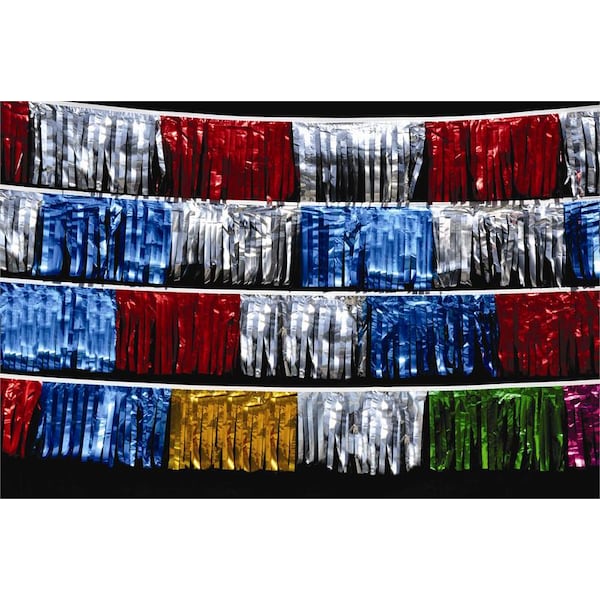 Ez Line Metallic Starburst Pennants: Turqouise & Silver - 321-TURS