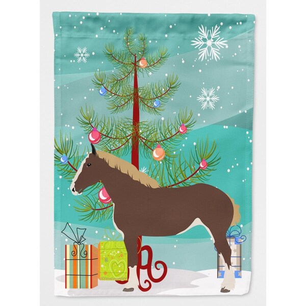 Patioplus Percheron Horse Christmas Flag Garden - PA3377980