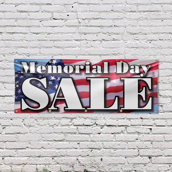 Signmission Memorial Day Sale, 48 Inch x 120 Inch, Vinyl Banner - B-120-30736