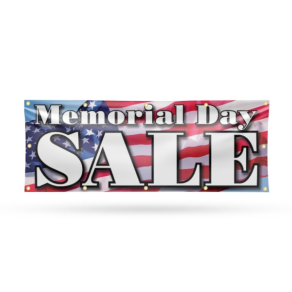 Signmission Memorial Day Sale, 48 Inch x 120 Inch, Vinyl Banner - B-120-30736