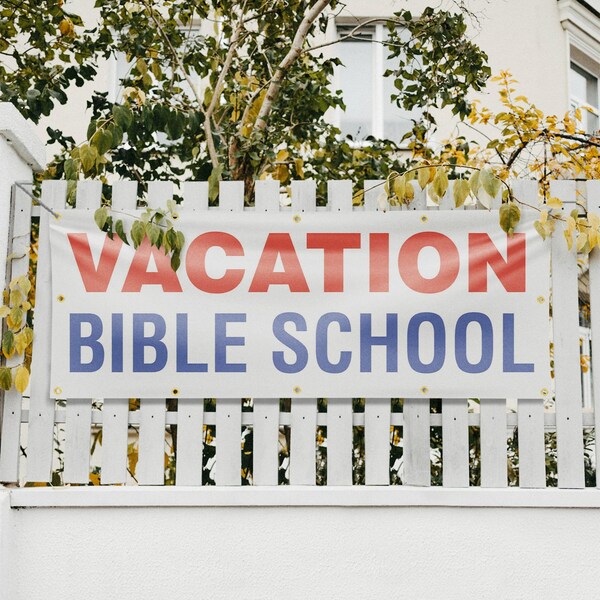 Signmission Vacation Bible School, 48 Inch x 120 Inch, Vinyl Banner - B-120-30904
