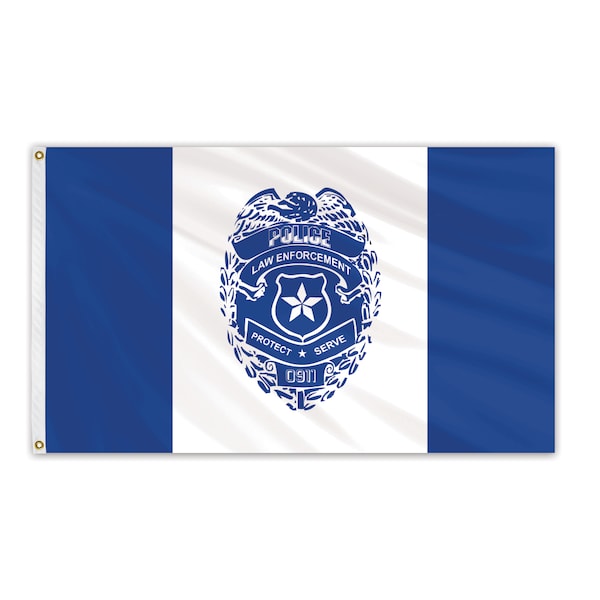 Global Flags Unlimited Police Outdoor Nylon Flag 3'x5' - 208302