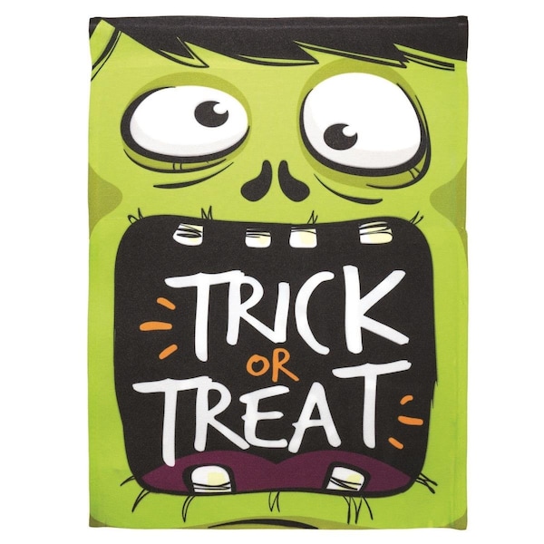 Dicksons Print Trick Or Treat Polyester Garden Outdoor Flag - M080053