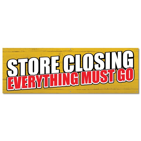 Signmission Store Closing, 24 Inch, Banner - B-72-30424