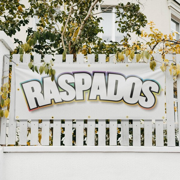 Signmission Raspados, 48 Inch x 120 Inch, Vinyl Banner - B-120-30829