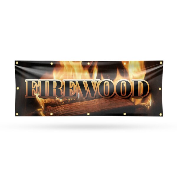 Signmission Firewood, 48 Inch x 120 Inch, Vinyl Banner - B-120-30627