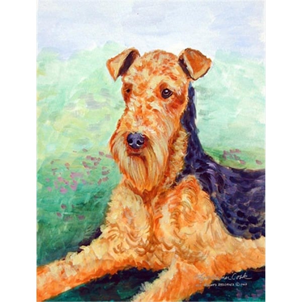 Patioplus 11 x 15 in. Airedale Garden Size Flag - PA631295