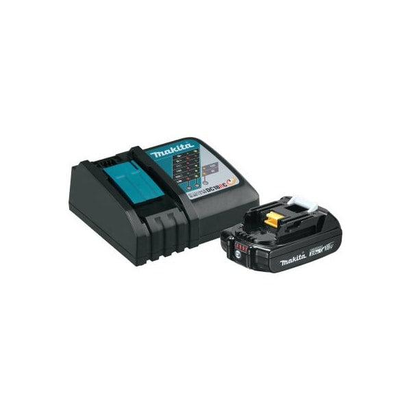 Makita Makita LXT Compact Power Tool Battery & Rapid Charger Starter Pk, 2.0Ah, Li-Ion, 18V - BL1820BDC1