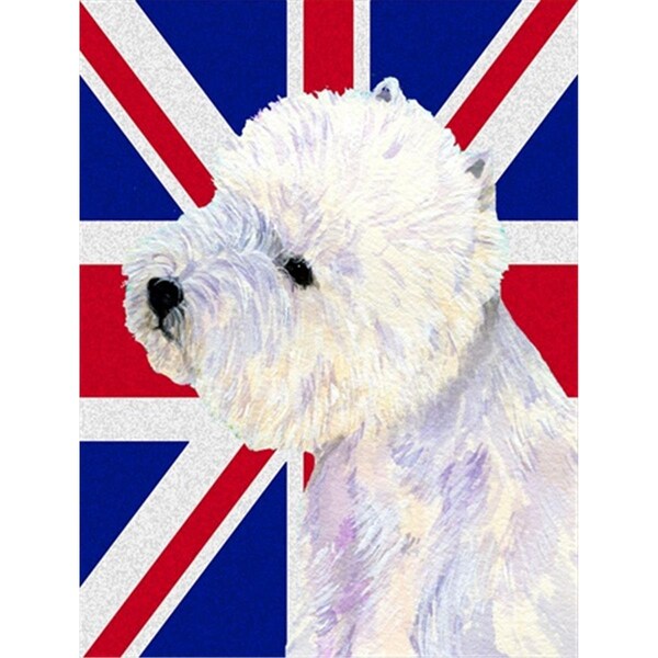 Patioplus Westie With English Union Jack British Flag Flag Garden Size - PA253401