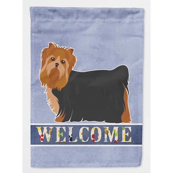 Carolines Treasures Yorkshire Terrier Welcome Flag Canvas House Size - CK3682CHF