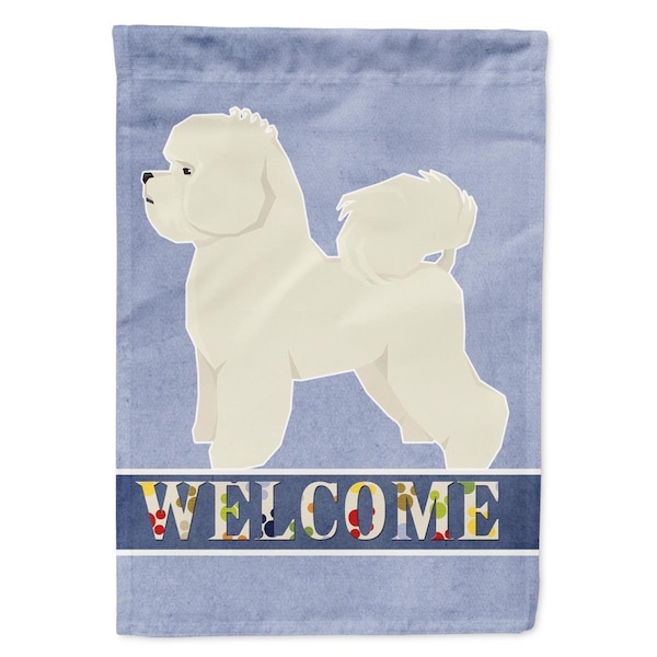 Carolines Treasures Bichon Frise Welcome Flag Canvas House Size - CK3580CHF