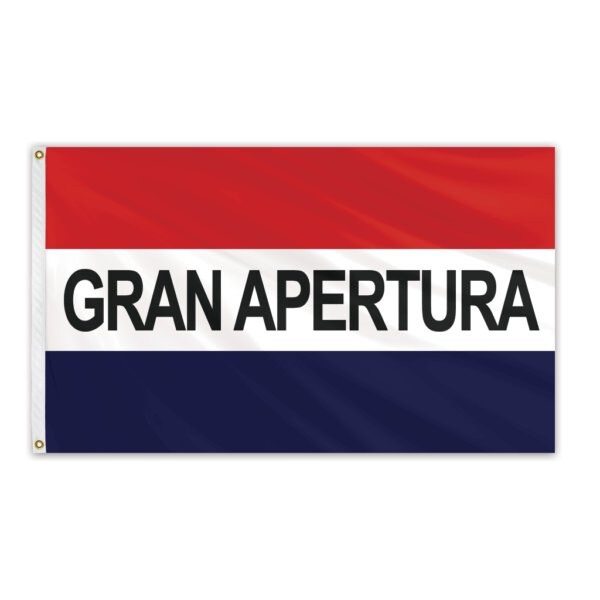 Global Flags Unlimited Gran Apertura Message Flag 3'x5' Standard Flag - 204592